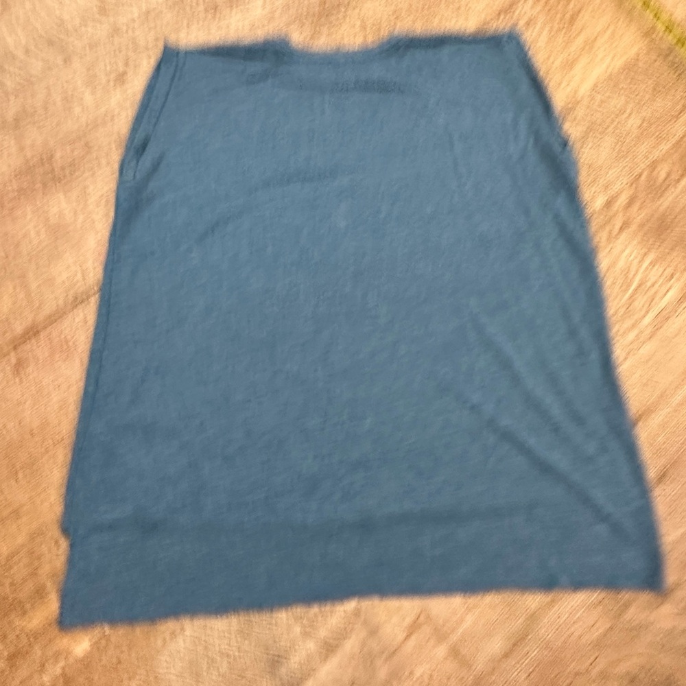 Vela Women's Blue Graphic Top Blue Large Sleeveless - Picture 6 of 13